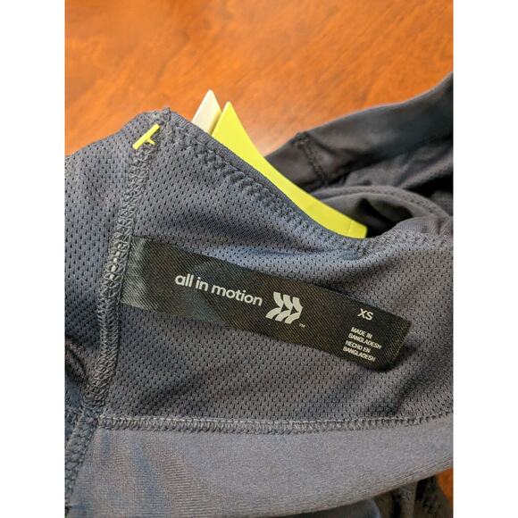All in Motion Light Support Sports Bra XS Slate Gray Simplicity Twist Activewear - Picture 3 of 9